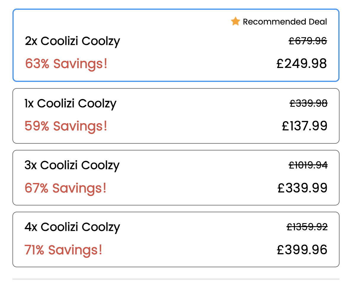 Buy the Coolizi Coolzy — 50% Off